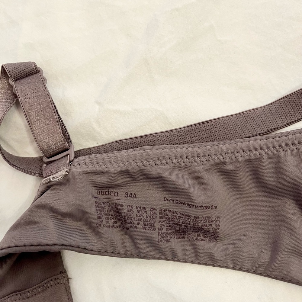 Auden unlined bra size 34a - Picture 4 of 6